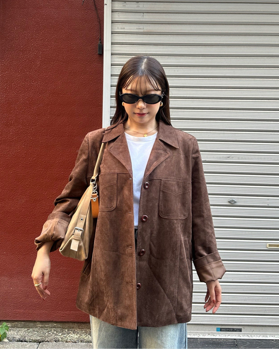 【即納】スエードミドルジャケット AY5000