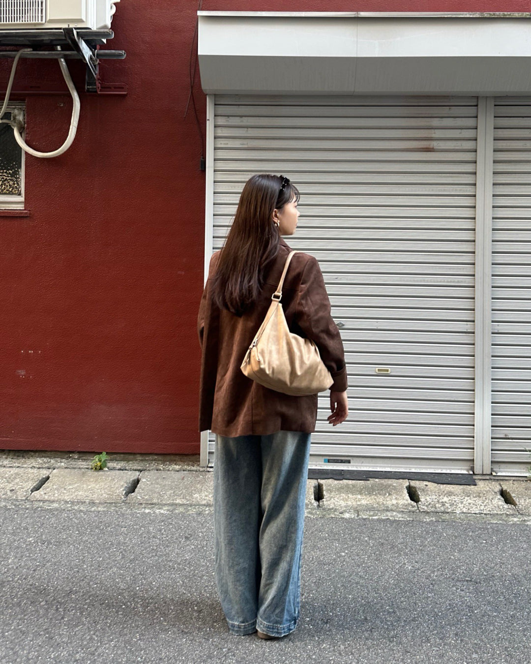 【即納】スエードミドルジャケット AY5000