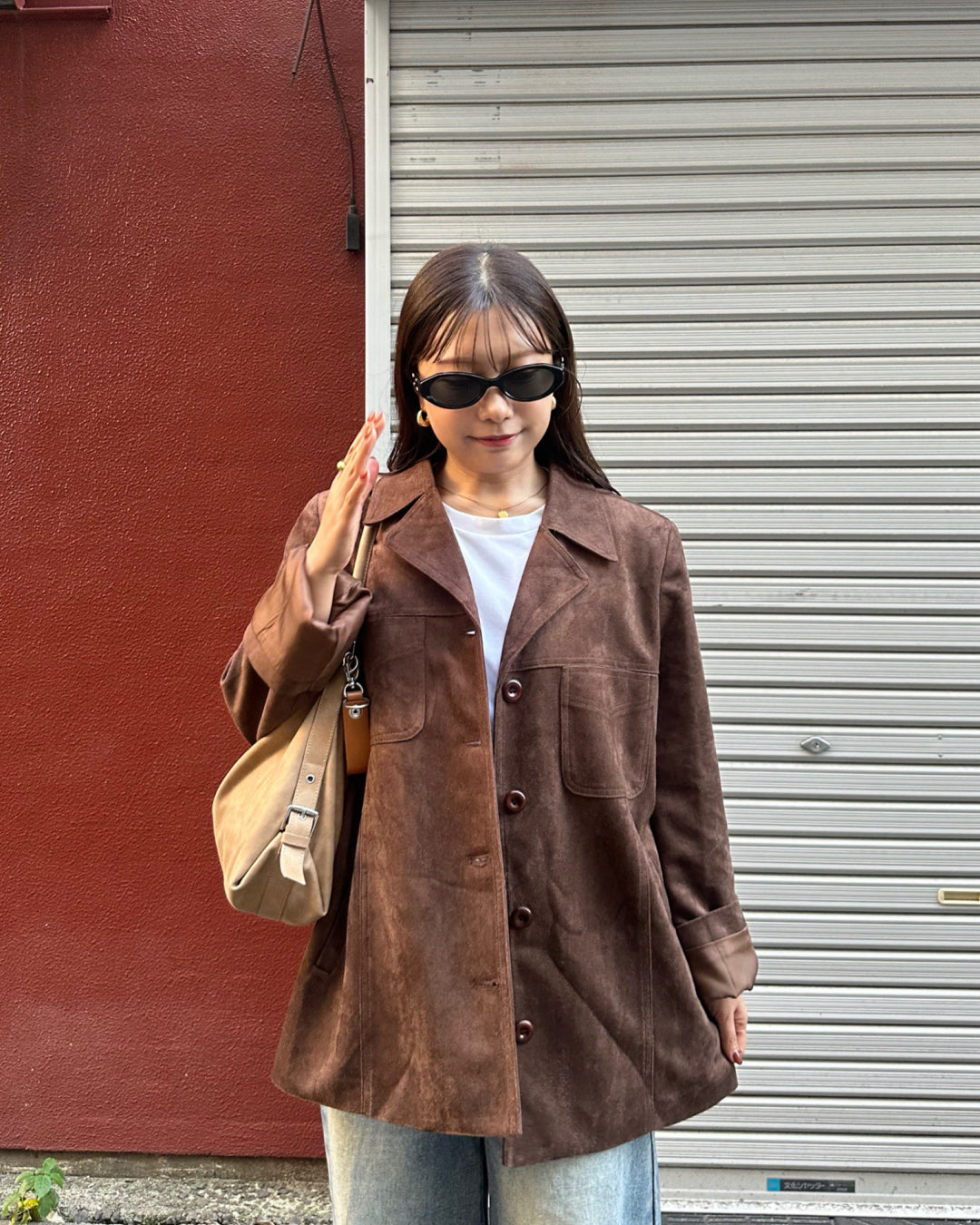 【即納】スエードミドルジャケット AY5000