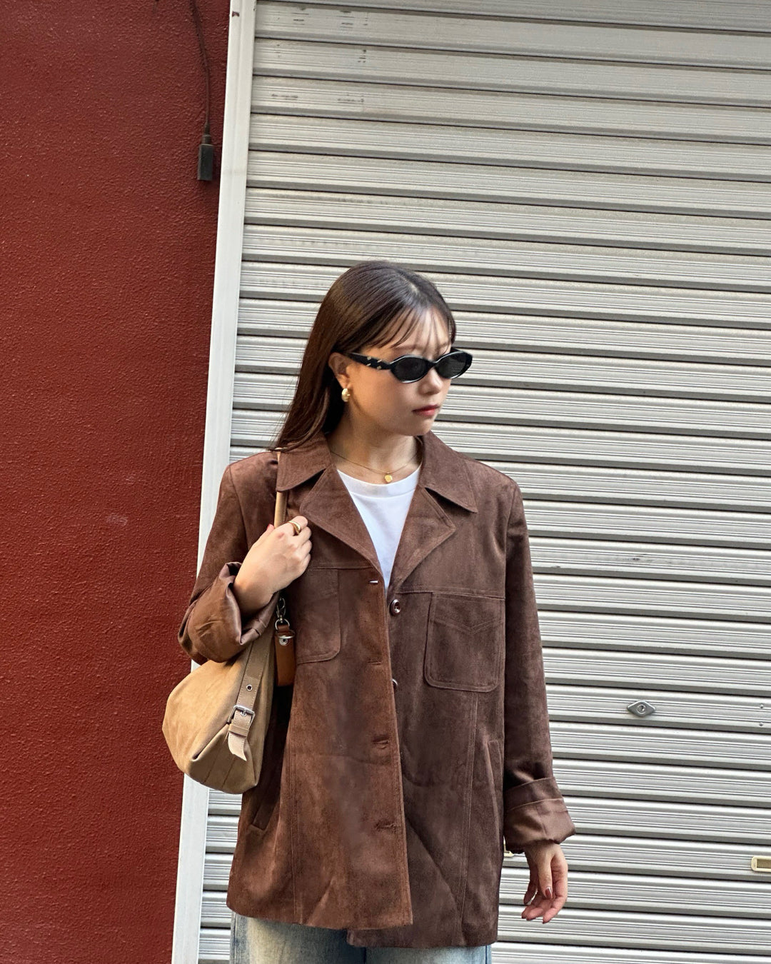 【即納】スエードミドルジャケット AY5000