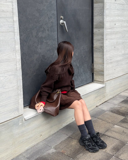 【即納】コーデュロイボックスプリーツスカート AY5005