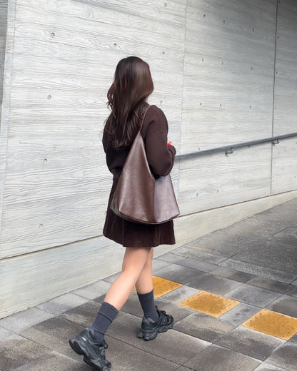 【即納】コーデュロイボックスプリーツスカート AY5005