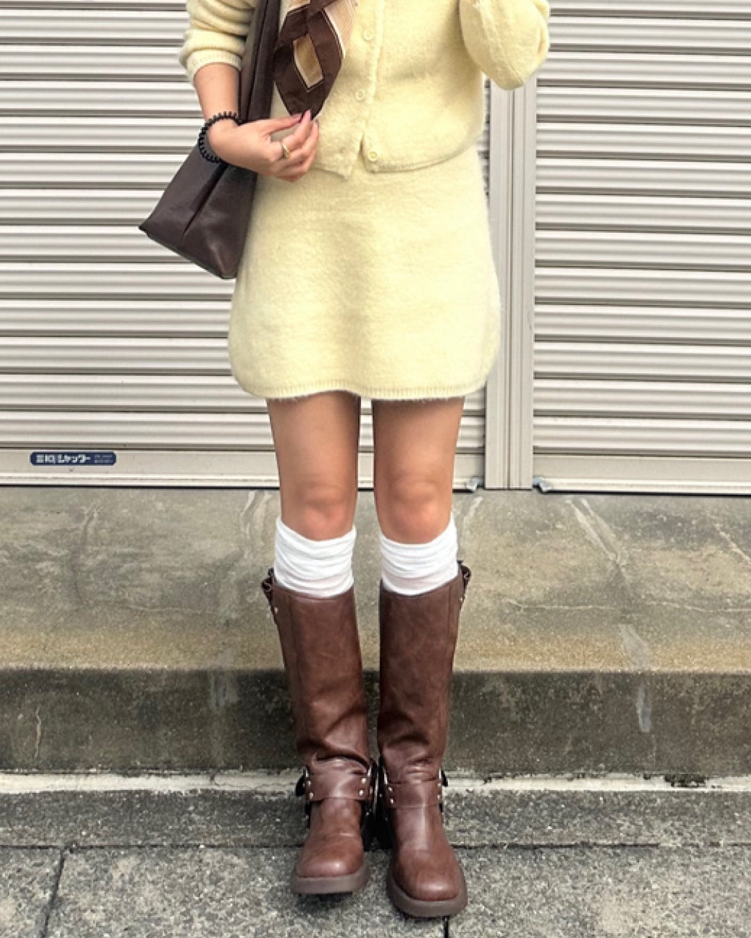 【即納】シャギーミニスカート AY5008