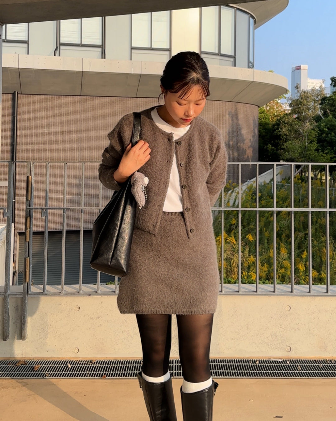 【即納】シャギーミニスカート AY5008