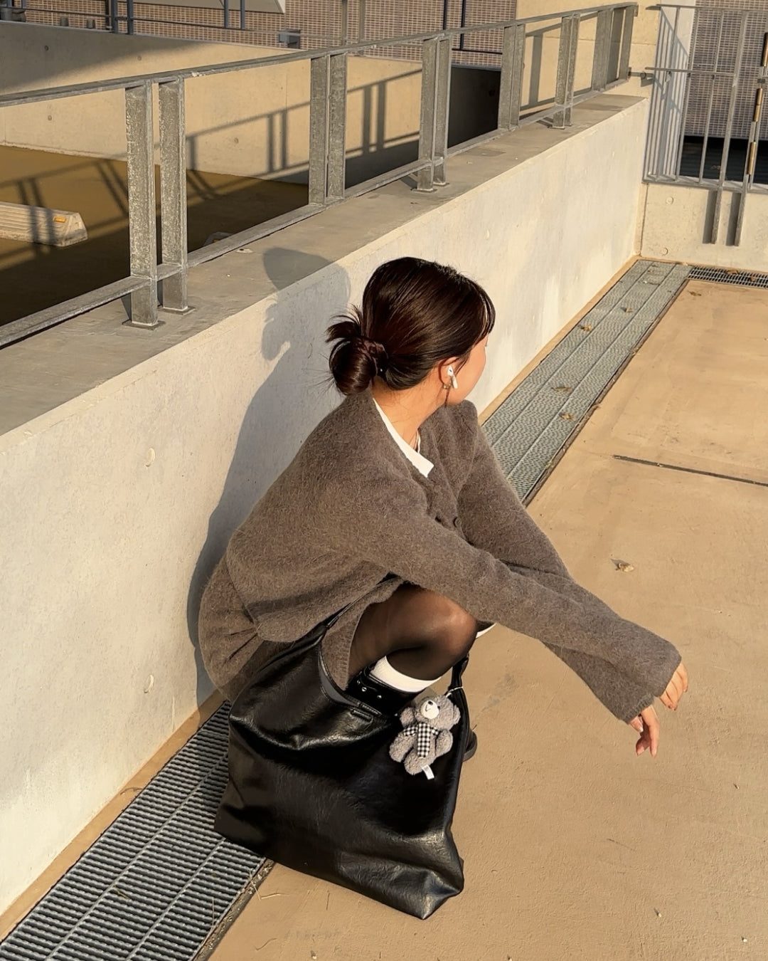 【即納】シャギーミニスカート AY5008