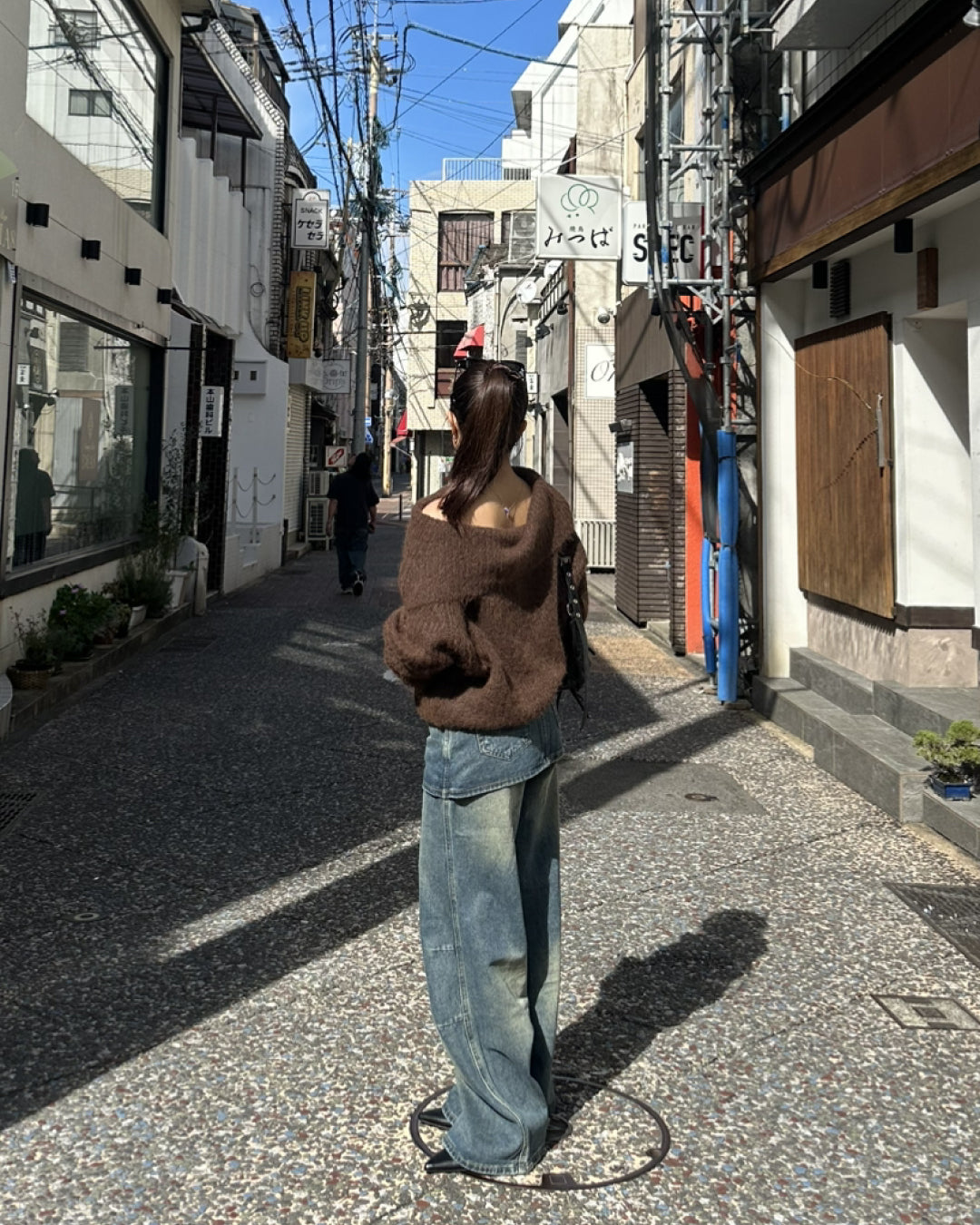 【即納】ローゲージオフショルニット AY5011