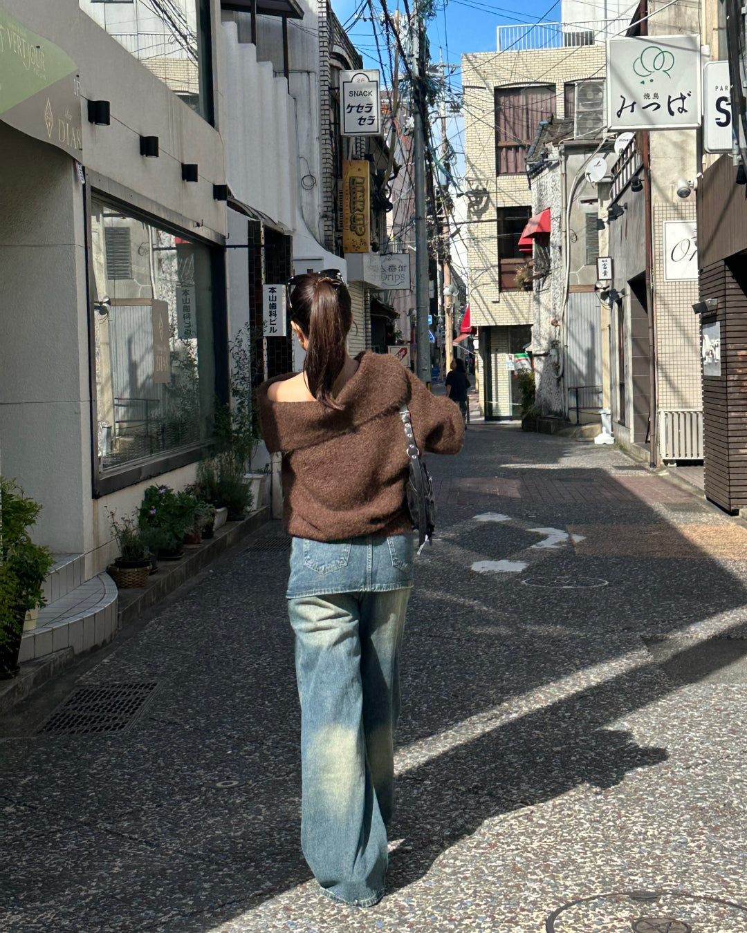 【即納】レイヤードスカートデニムパンツ AY5014