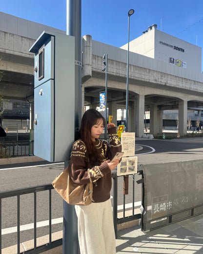 【即納】アーガイルケーブルセーター  AY5021