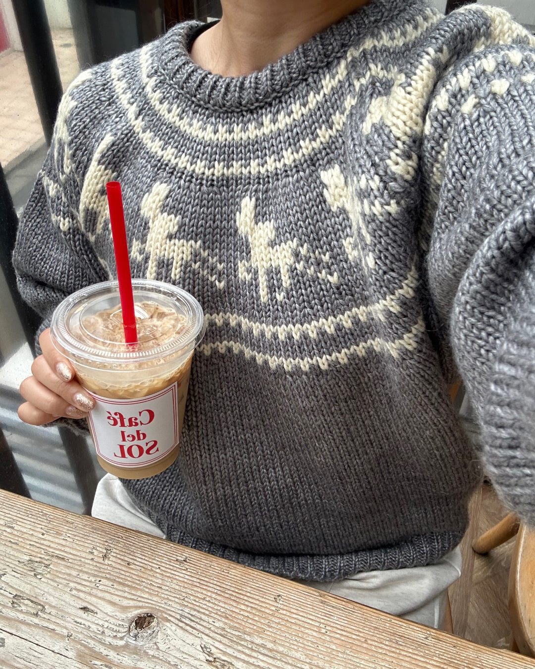 【即納】アーガイルケーブルセーター  AY5021