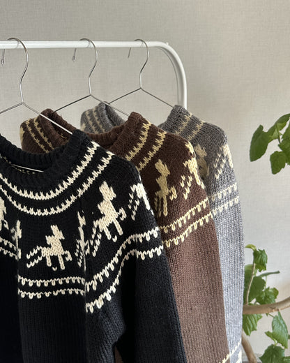 【即納】アーガイルケーブルセーター  AY5021