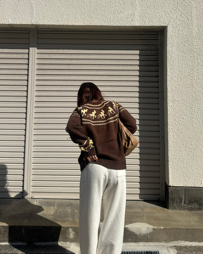 【即納】アーガイルケーブルセーター  AY5021