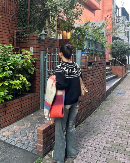 【即納】アーガイルケーブルセーター  AY5021