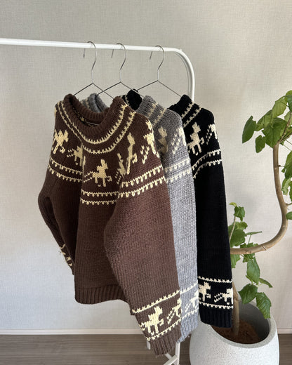 【即納】アーガイルケーブルセーター  AY5021