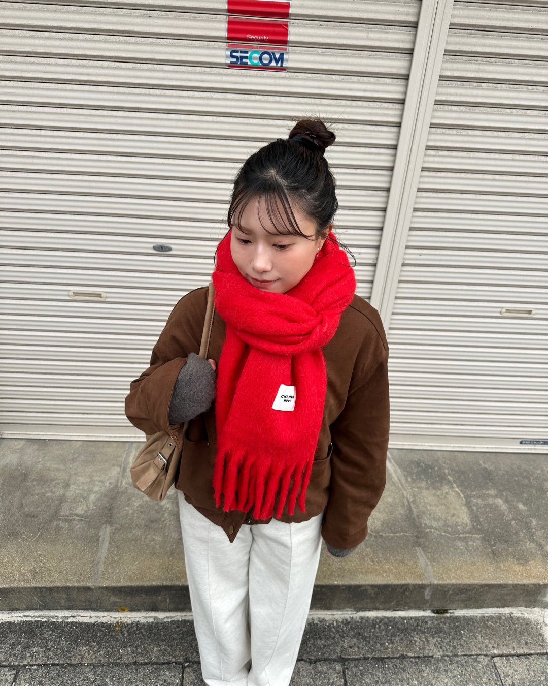 カラーモヘアマフラー AY5019