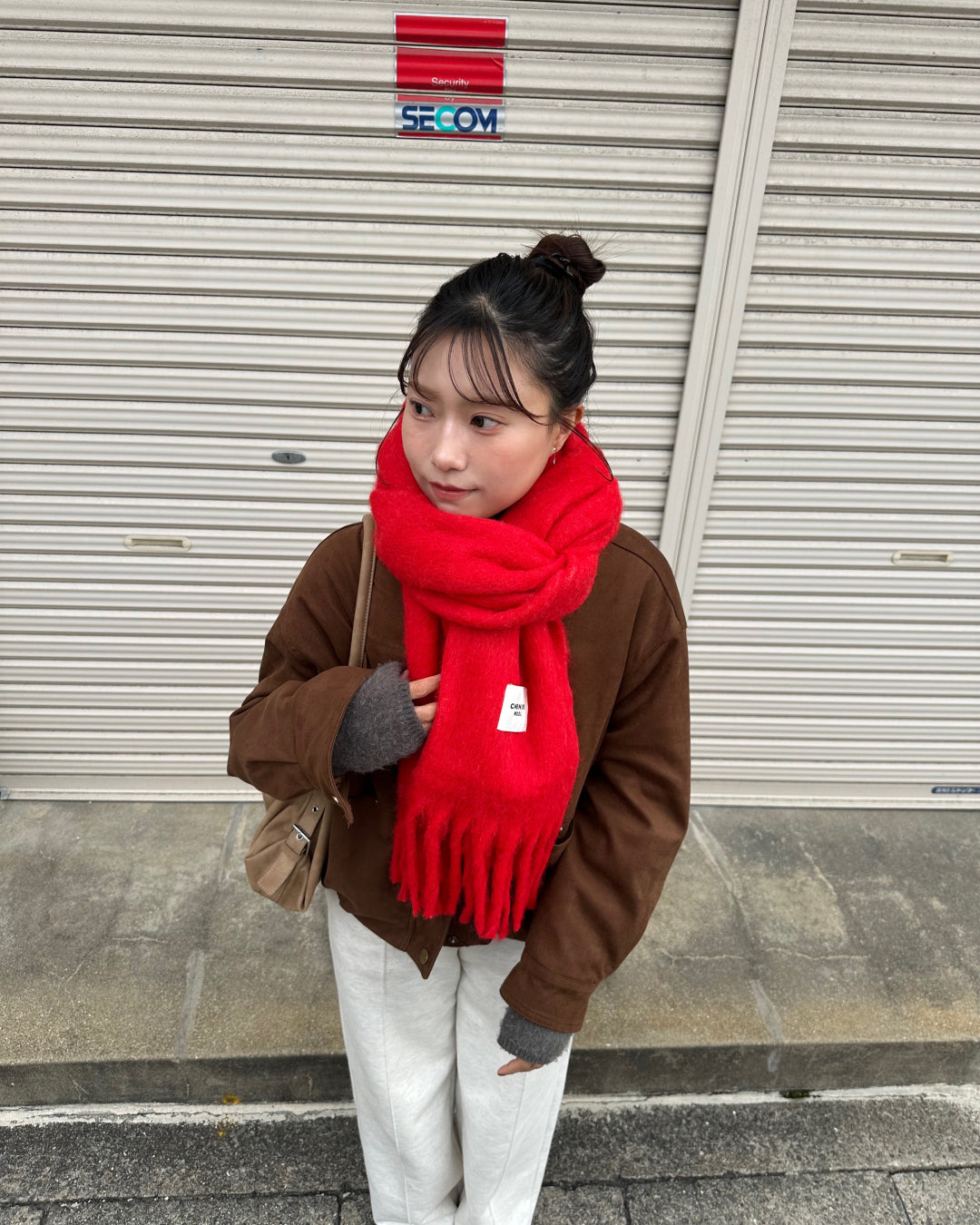 カラーモヘアマフラー AY5019