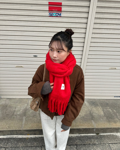 カラーモヘアマフラー AY5019