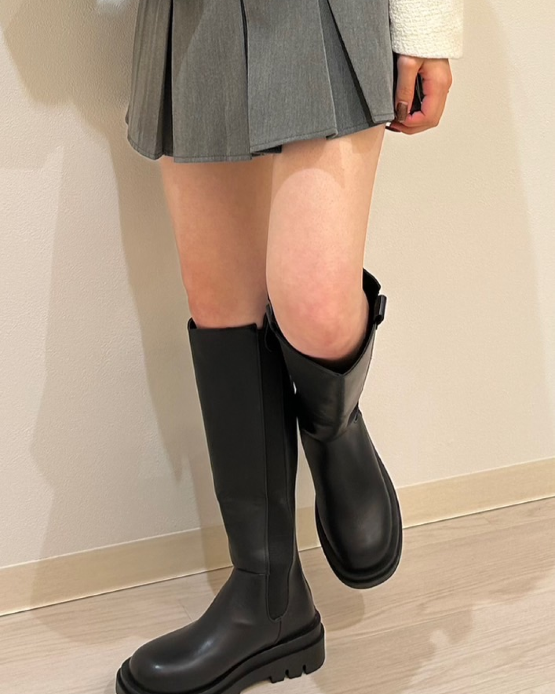 Side gore long boots B0014