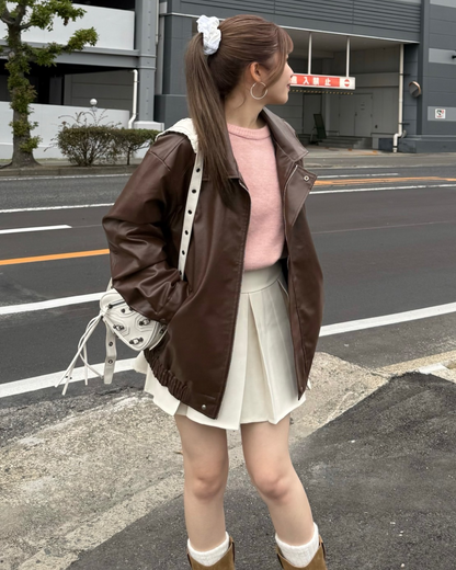 モヘアニットセーター　B0256