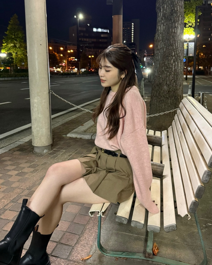 モヘアニットセーター　B0256