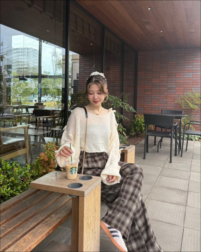 リバーシブルポイントリボンニット
B2118
