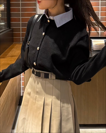 ゴールドボタンニットカーディガン B2130 – YOLO（ヨロ