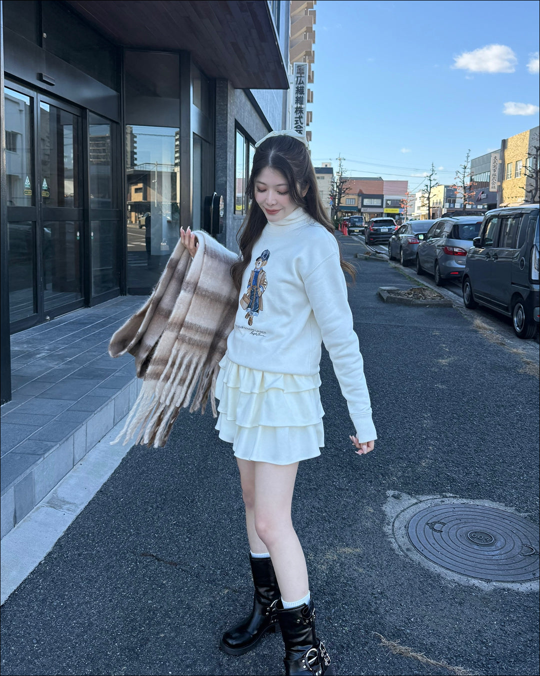 ホワイトティアードフリルミニスカート B2177 – YOLO（ヨロ