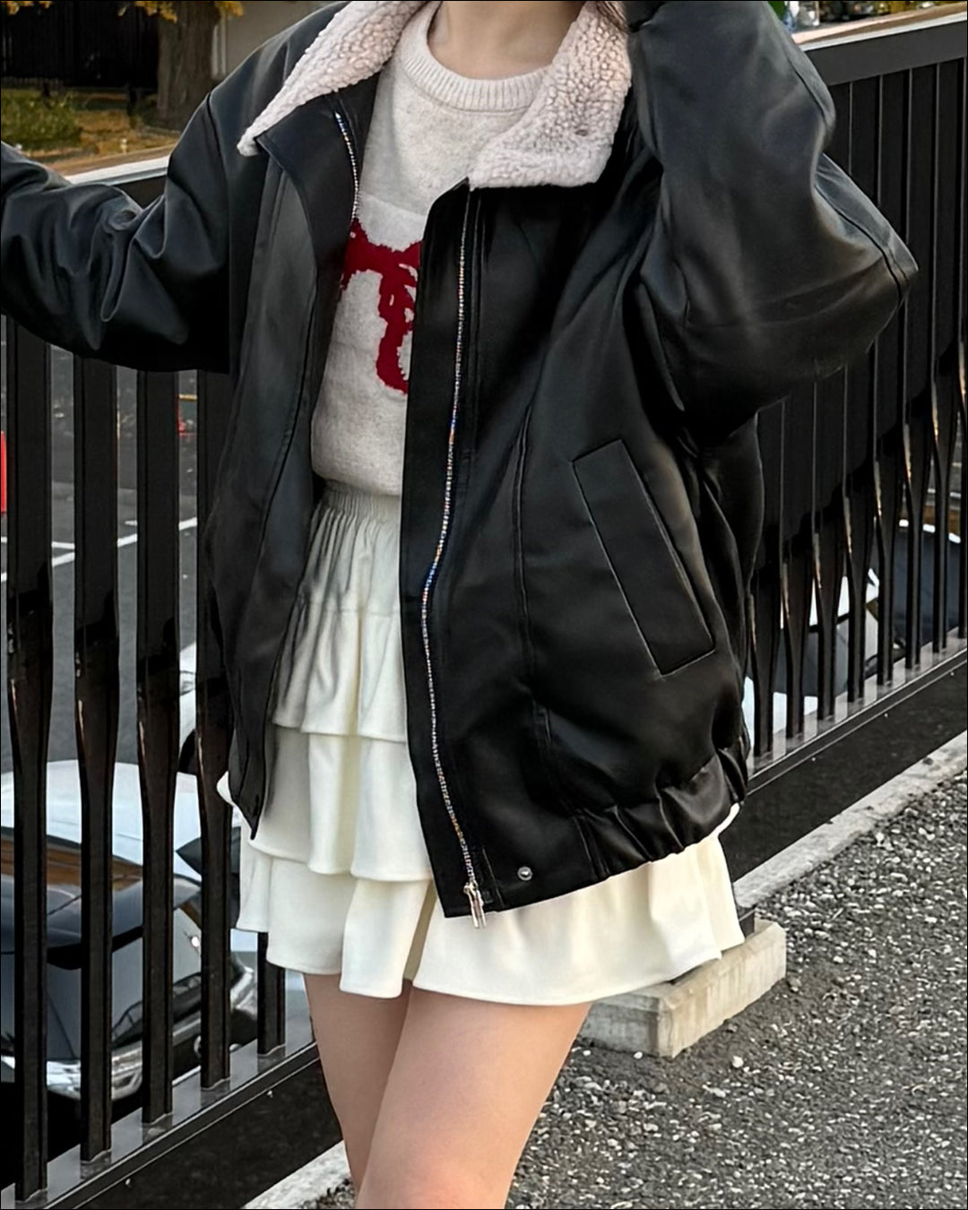 ボアフェイクレザーフライトブルゾン B2178 – YOLO（ヨロ