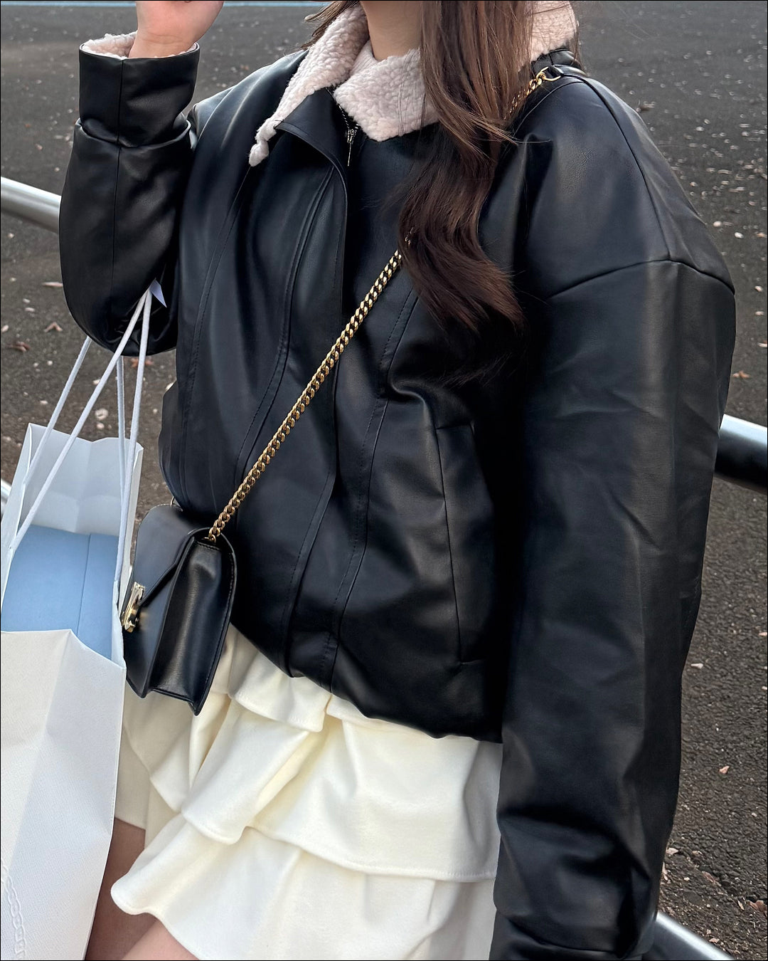 ボアフェイクレザーフライトブルゾン B2178 – YOLO（ヨロ