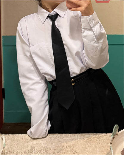 ネクタイ付きオーバーシャツ B2197