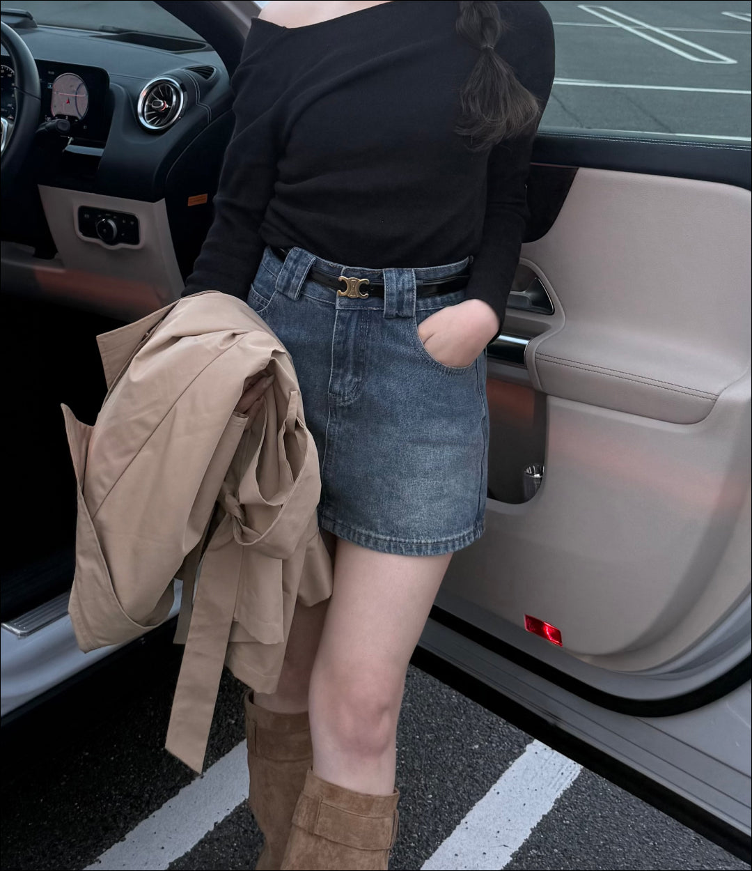 ベーシックワンショルダートップス B2226