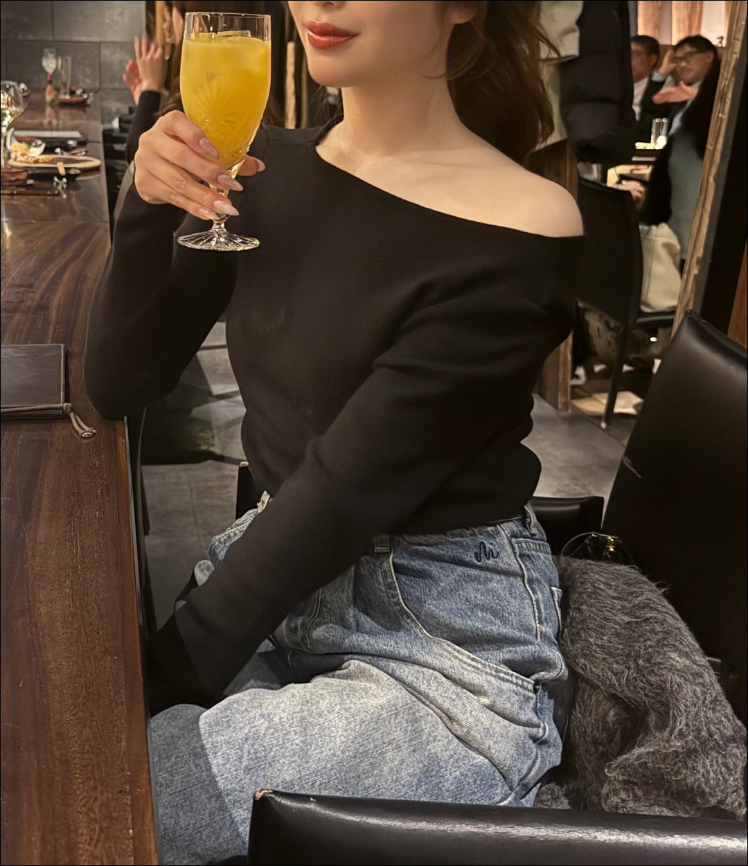 ベーシックワンショルダートップス B2226