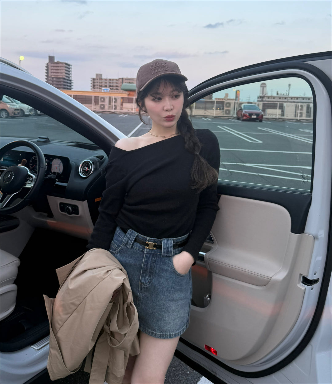 ベーシックワンショルダートップス B2226