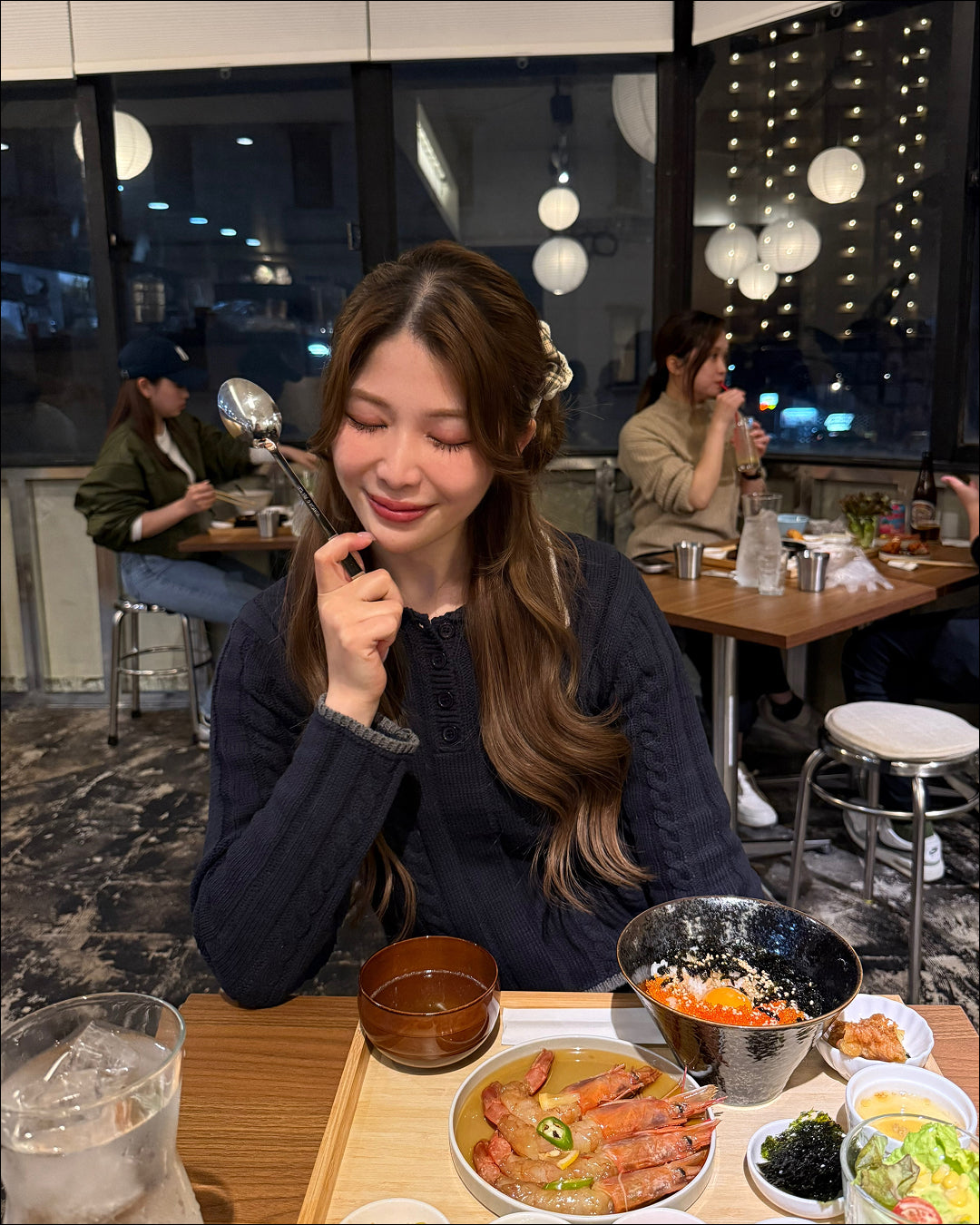 ラインネックニットポロ B2199