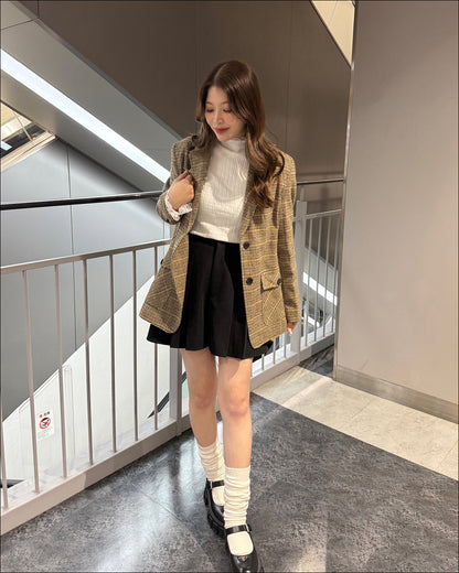 オーバーサイズチェックジャケット
B4001