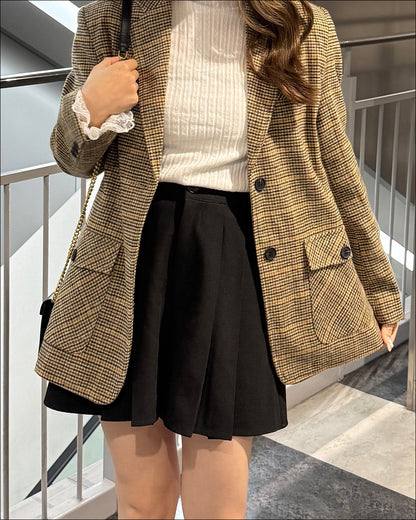 オーバーサイズチェックジャケット
B4001