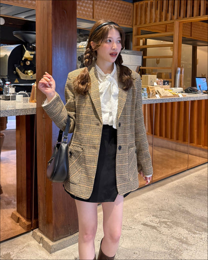 オーバーサイズチェックジャケット
B4001