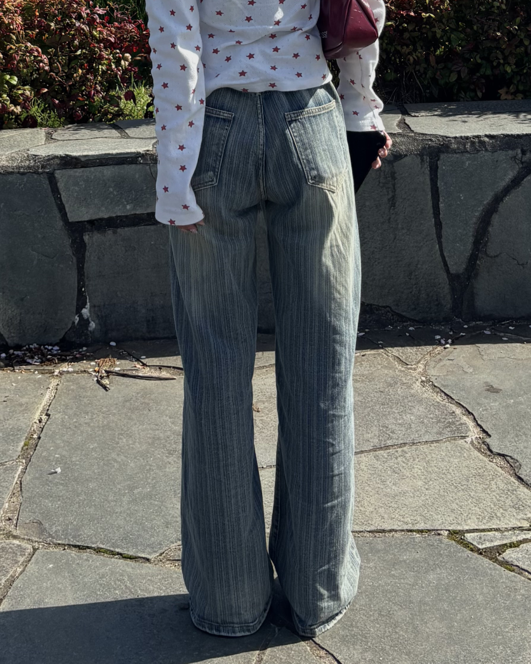 ストライプストレートパンツ BB0005