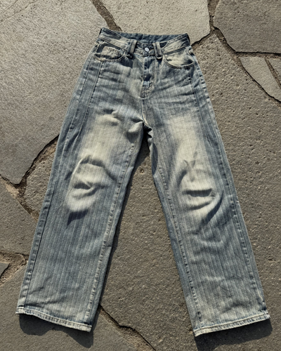 【即納】ストライプストレートパンツ BB0005