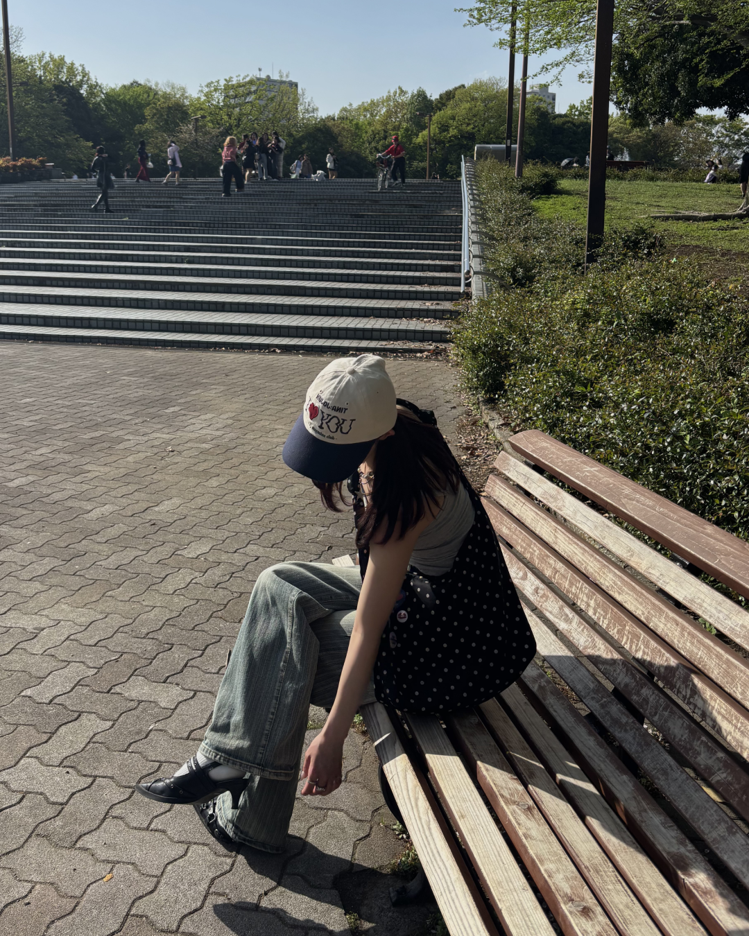 ストライプストレートパンツ BB0005