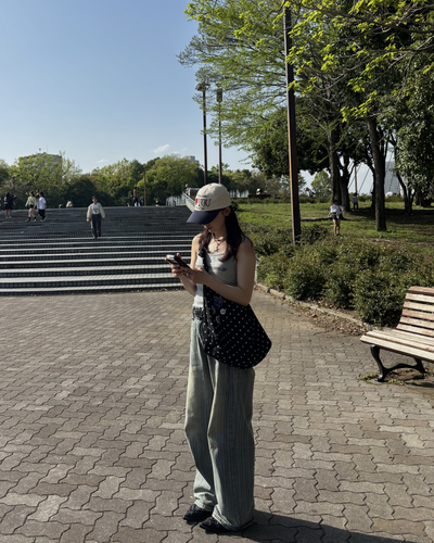 【即納】ストライプストレートパンツ BB0005