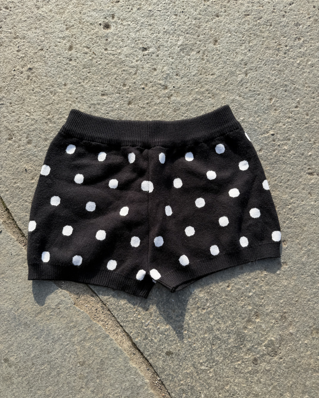 ポルカドットニットショートパンツ　BB0019