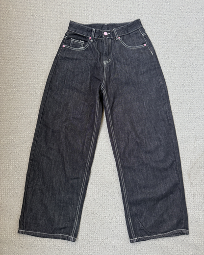 バッグハートペイントデニムパンツ BB0041