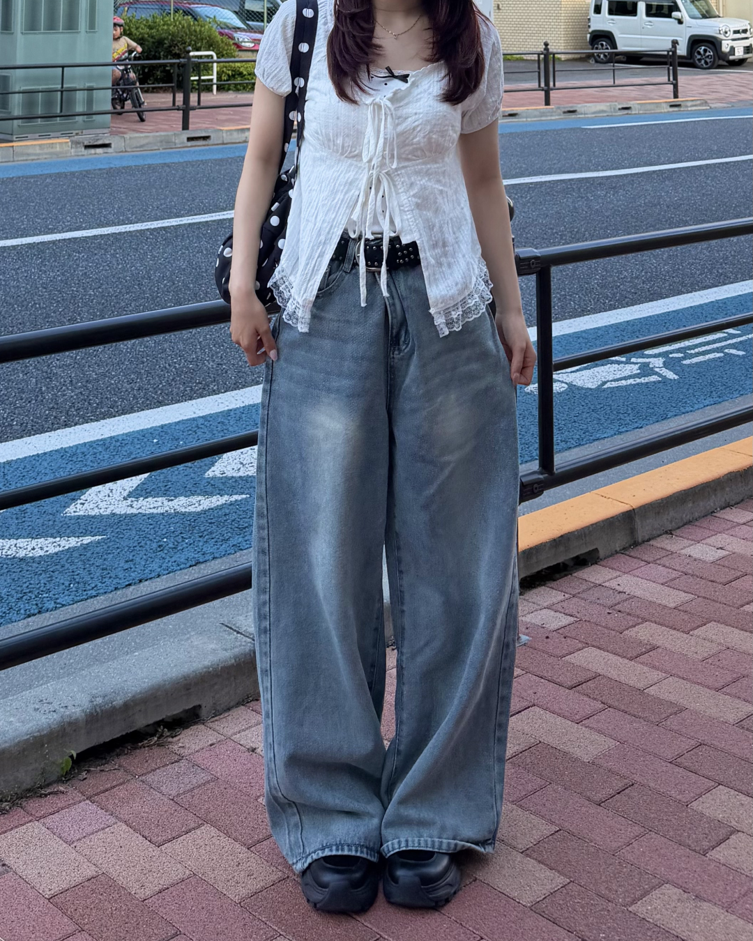 レトロヴィンテージワイドレッグパンツ BB0076