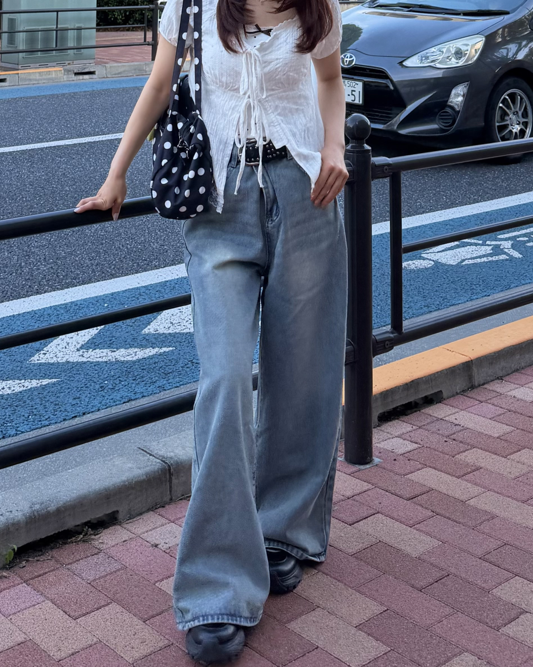 レトロヴィンテージワイドレッグパンツ BB0076