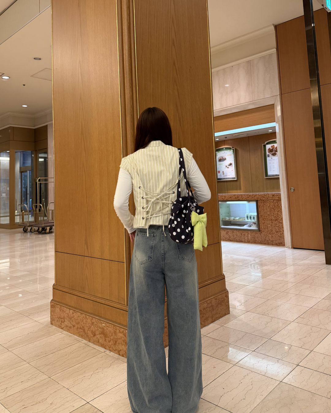 レトロヴィンテージワイドレッグパンツ BB0076
