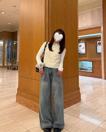 レトロヴィンテージワイドレッグパンツ BB0076