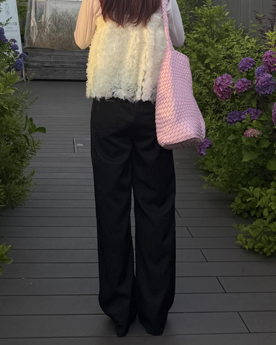 ユニセックスドレープワイドスラックス BB0085