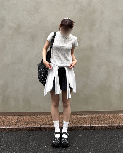 花柄ヘンリーネックT BB0121