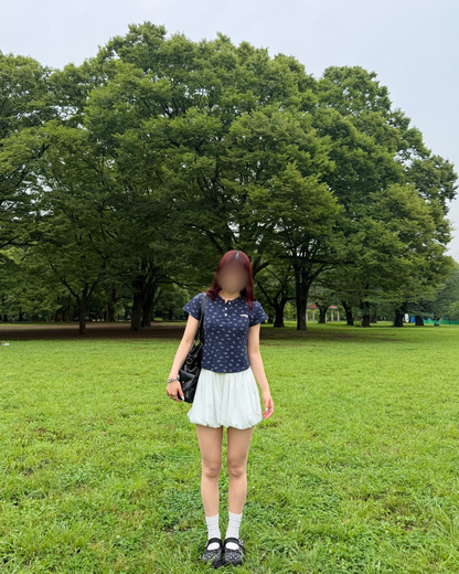 花柄ヘンリーネックT BB0121