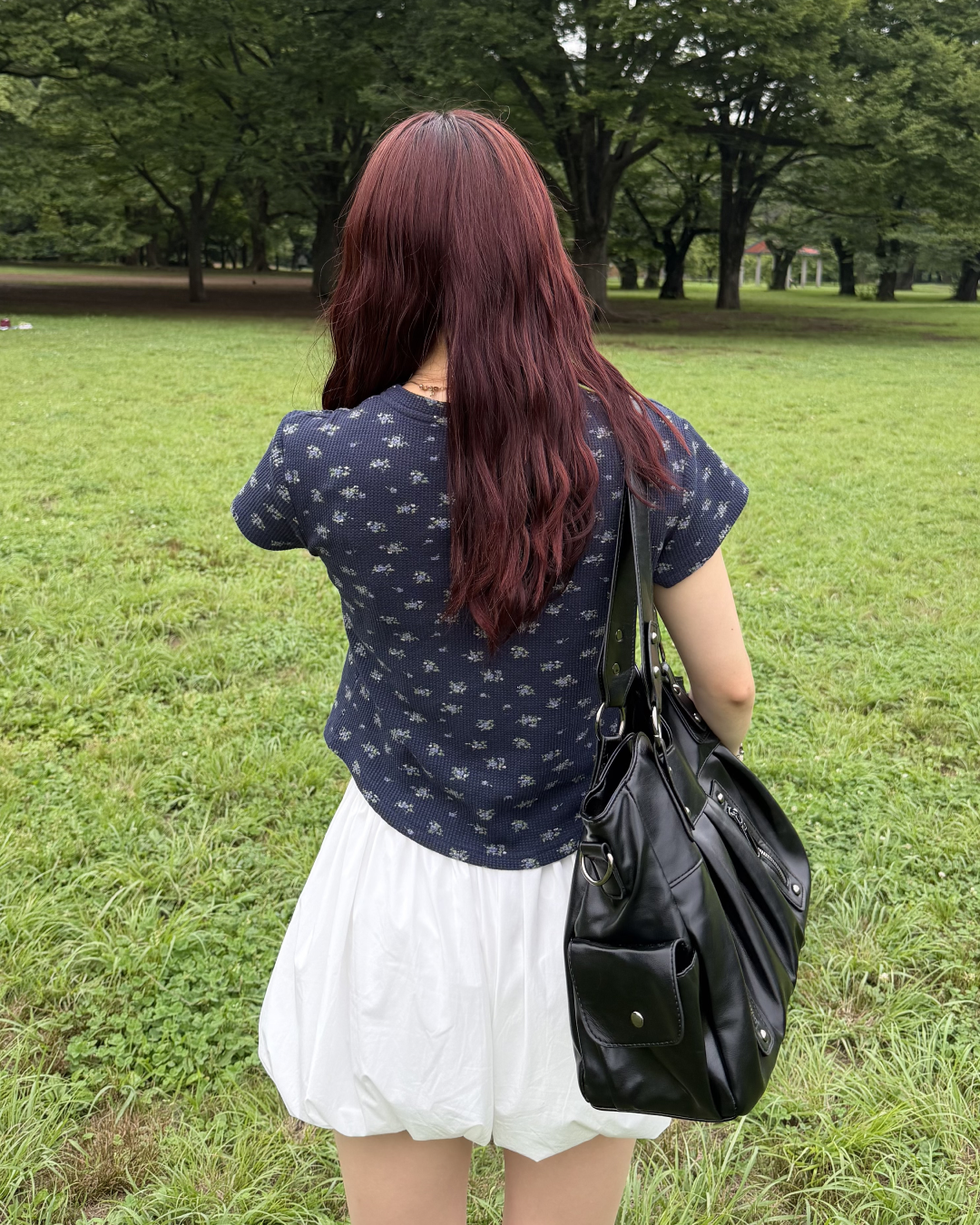 花柄ヘンリーネックT BB0121